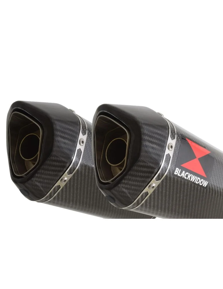 Z1000 2010-2017 4-2 Decata Ligne complète / Silencieux Hexagonale En Carbone 300mm