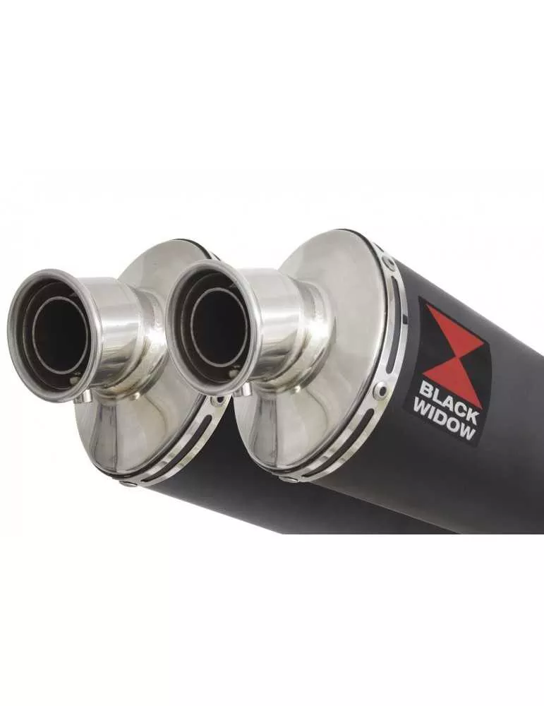 Z1000 2010-2017 4-2 Decata Ligne complète / Silencieux Ovale Noir en Inox 230mm
