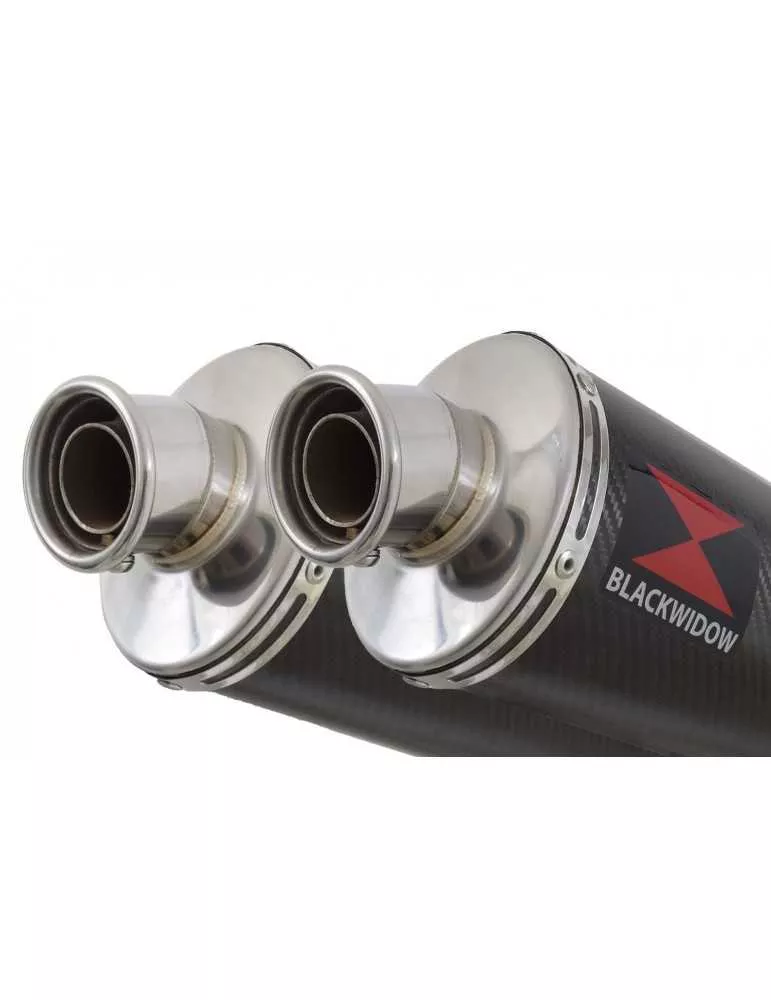 Z1000 2010-2017 4-2 Decata Ligne complète / Silencieux Ovale En Carbone & Canule En Inox 300mm