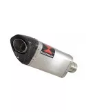 Z1000 2010-2017 4-1 Decata Ligne complète / Silencieux Tri Ovale En Inox + Canule en Carbone 250mm