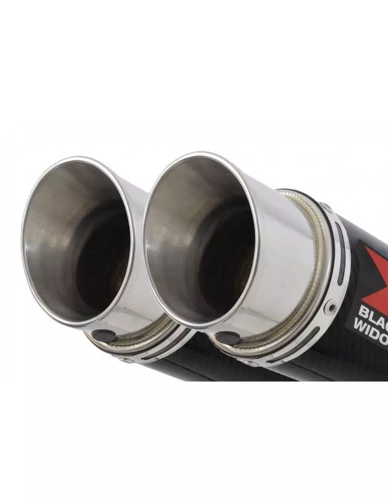 Z1000 2010-2017 4-2 Decata Ligne complète / Silencieux GP Rond En Carbone & Canule en Inox 230mm