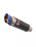Z1000 2010-2017 4-1 Decata Ligne complète / Silencieux Rond En Carbone + Canule en Inox Anodisé 230mm