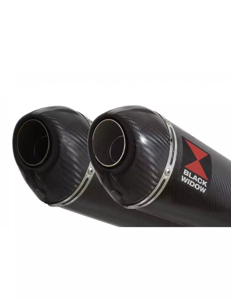 Z1000 2010-2017 4-2 Decata Ligne complète / Silencieux Ovale En Carbone 200mm