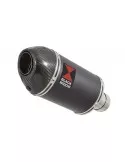 Z1000 2010-2017 4-1 Decata Ligne complète / Silencieux Ovale Noir en Inox + Canule en Carbone 200mm