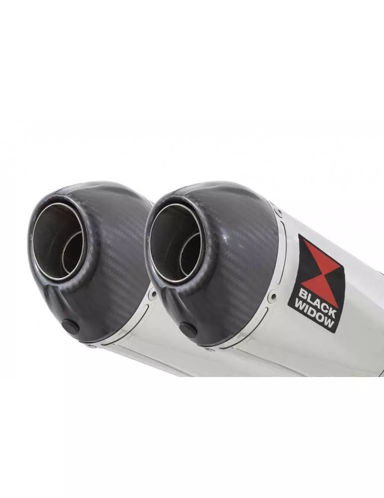 Z1000 2010-2017 4-2 Decata Ligne complète / Silencieux Rond En Inox & Canule En Carbone 200mm