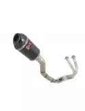 Ninja 650 2017 Decata Passage Haut Ligne complète + Silencieux Ovale En Carbone + Canule en Carbone 200mm