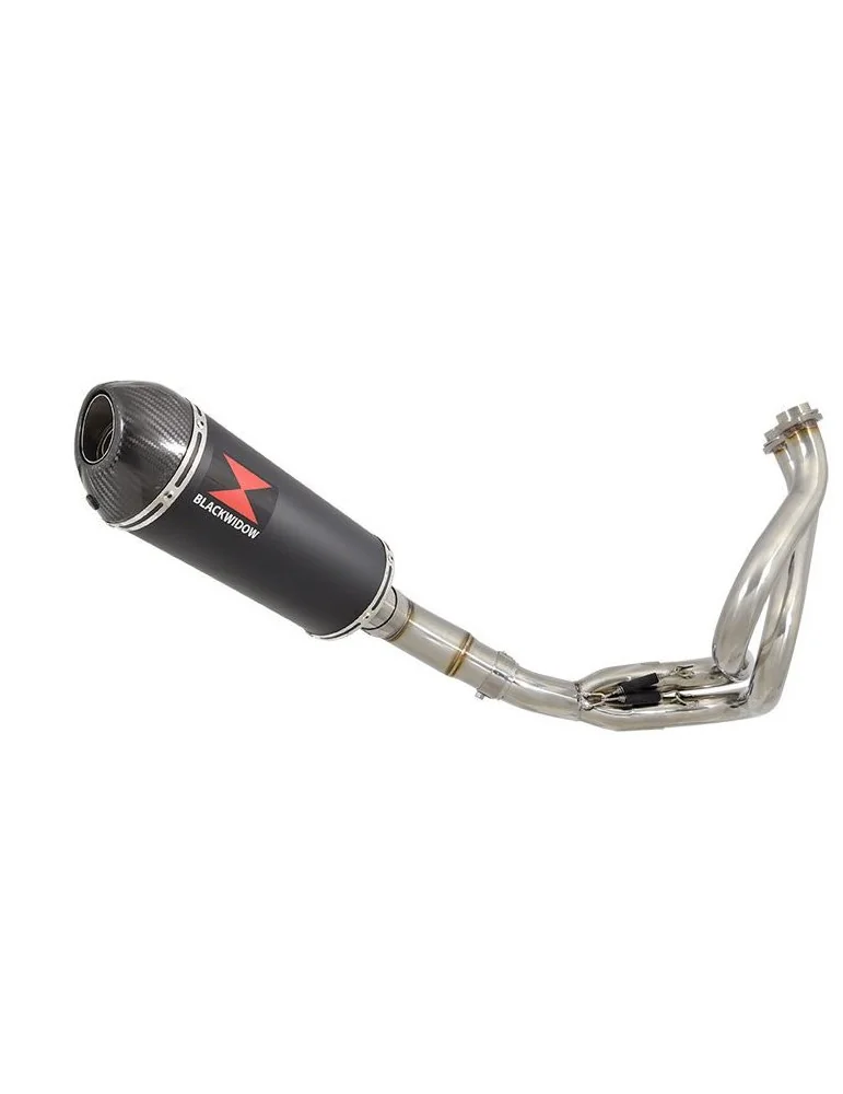 KLE 650 VERSYS 2007-2014 De Cat Ligne complètes + Ovale Black Silencieux En Inox + En Carbone Tip 300mm
