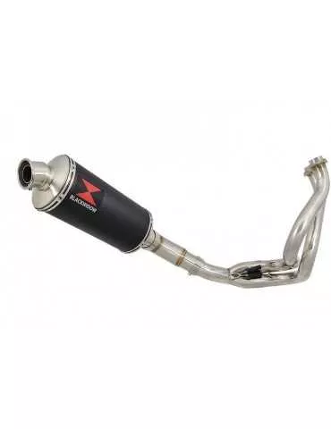 KLE 650 VERSYS 2007-2014 De Cat Ligne complètes + Ovale Black Silencieux En Inox 300mm