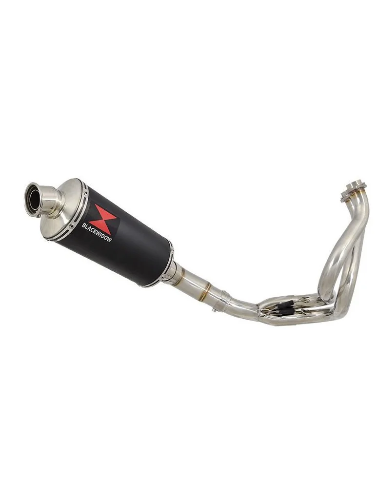 KLE 650 VERSYS 2007-2014 De Cat Ligne complètes + Ovale Black Silencieux En Inox 300mm