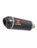 KLE 650 VERSYS 2007-2014 exhaust tube de raccord et Ovale En Carbone Silencieux + carbon tip 300mm