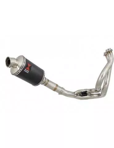 KLE 650 VERSYS 2007-2014 De Cat Ligne complètes + Ovale Black Silencieux En Inox 230mm