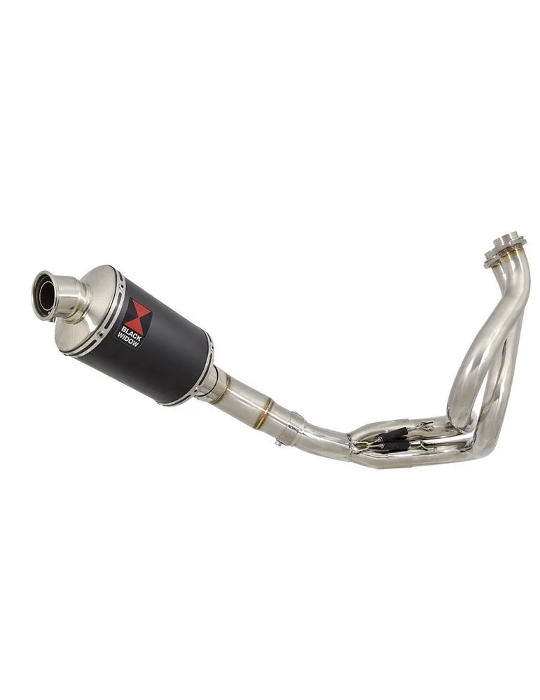 KLE 650 VERSYS 2007-2014 De Cat Ligne complètes + Ovale Black Silencieux En Inox 230mm