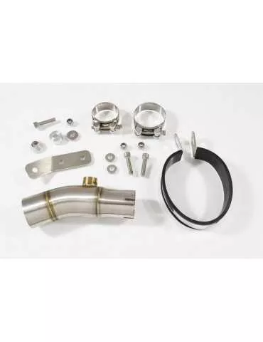 KLE 650 VERSYS 2007-2014 Exhaust tube de raccord et Ovale Noir Silencieux En Inox + En Carbone Tip 300mm