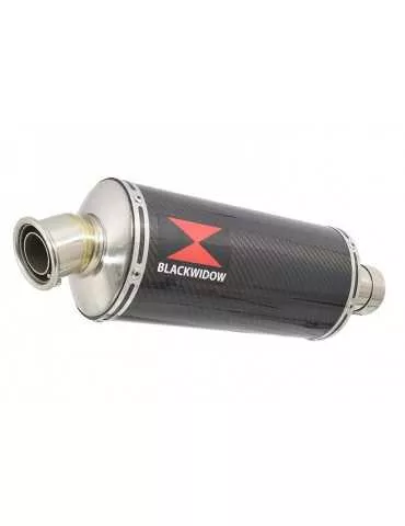 KLE 650 VERSYS 2007-2014 exhaust tube de raccord et Ovale En Carbone Silencieux 300mm