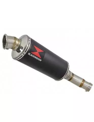KLE 650 VERSYS 2007-2014 exhaust tube de raccord et Rond Noir Silencieux En Inox 300mm