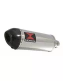 KLE 650 VERSYS 2007-2014 exhaust tube de raccord et Ovale Silencieux En Inox + carbon tip 300mm
