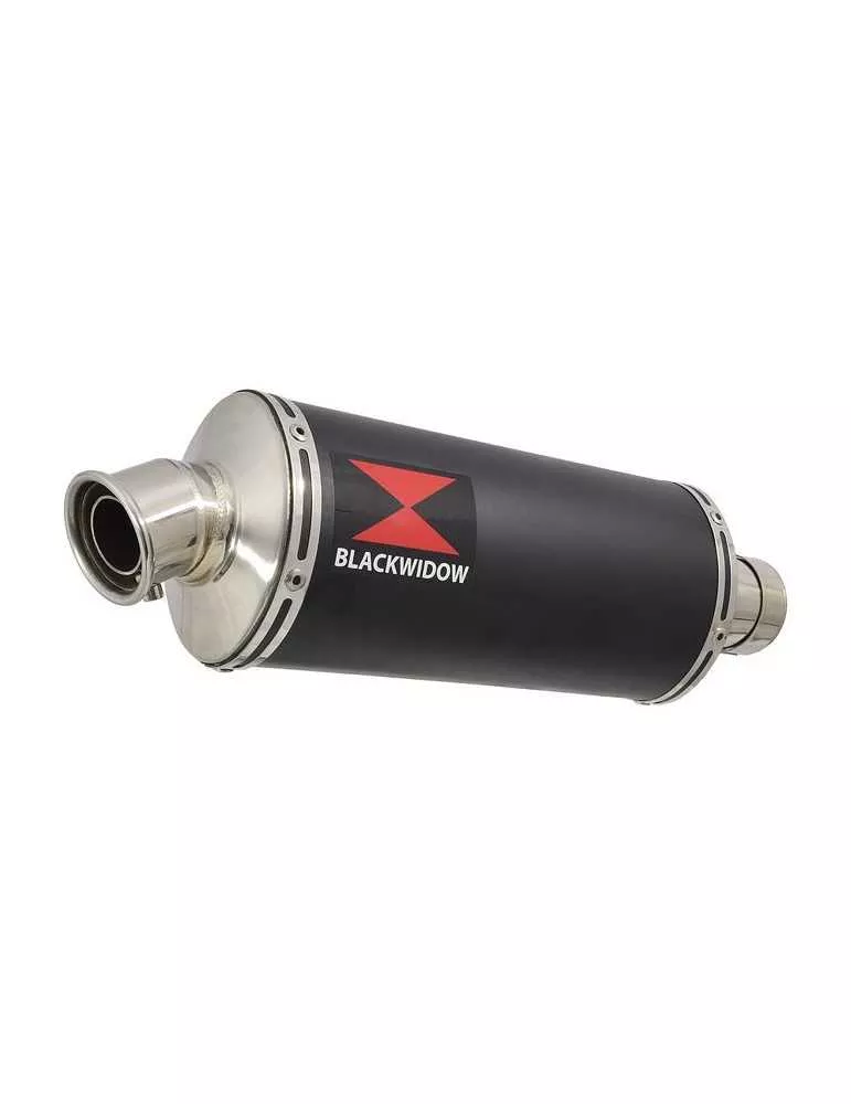 KLE 650 VERSYS 2007-2014 exhaust tube de raccord et Ovale Noir Silencieux En Inox 300mm