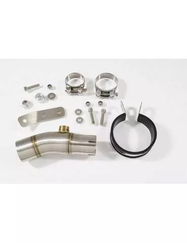 KLE 650 VERSYS 2007-2014 Exhaust tube de raccord et Rond GP Style Silencieux En Inox 230mm