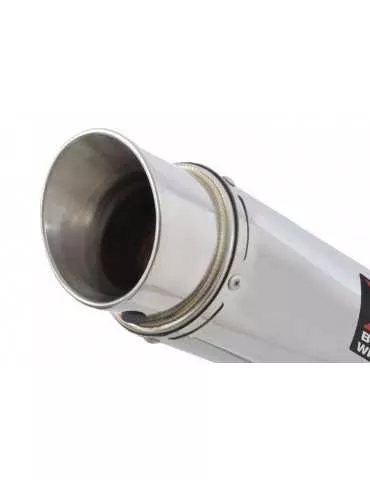 KLE 650 VERSYS 2007-2014 De Cat Ligne complètes + Rond Silencieux En Inox 200mm