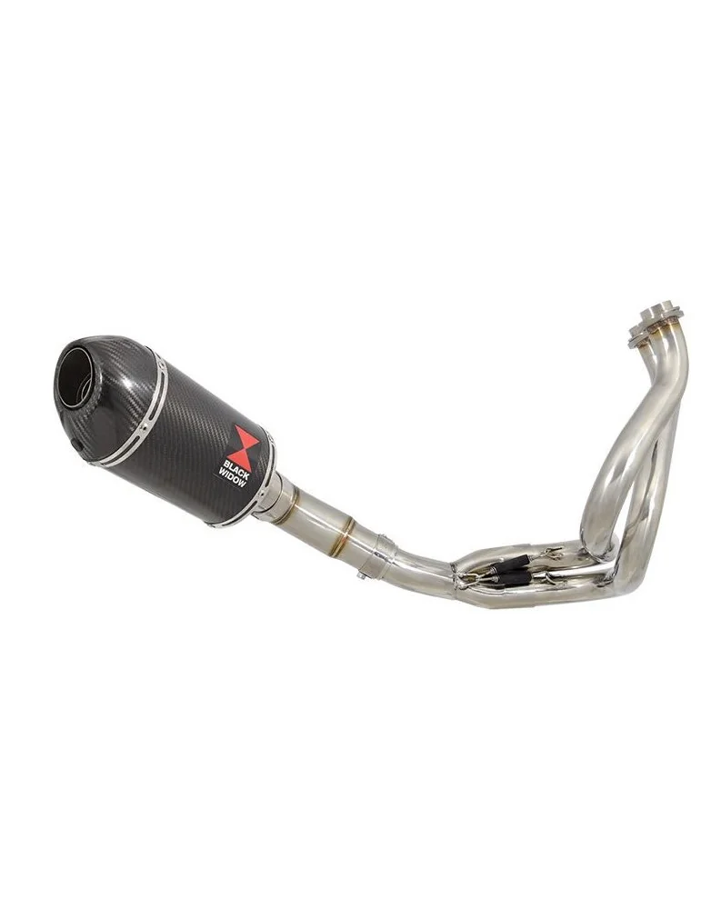 KLE 650 VERSYS 2007-2014 De Cat Ligne complètes + Ovale Carbon Fire Silencieux + En Carbone Tip 200mm