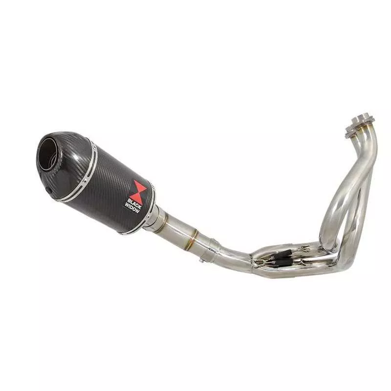 KLE 650 VERSYS 2007-2014 De Cat Ligne complètes + Ovale Carbon Fire Silencieux + En Carbone Tip 200mm