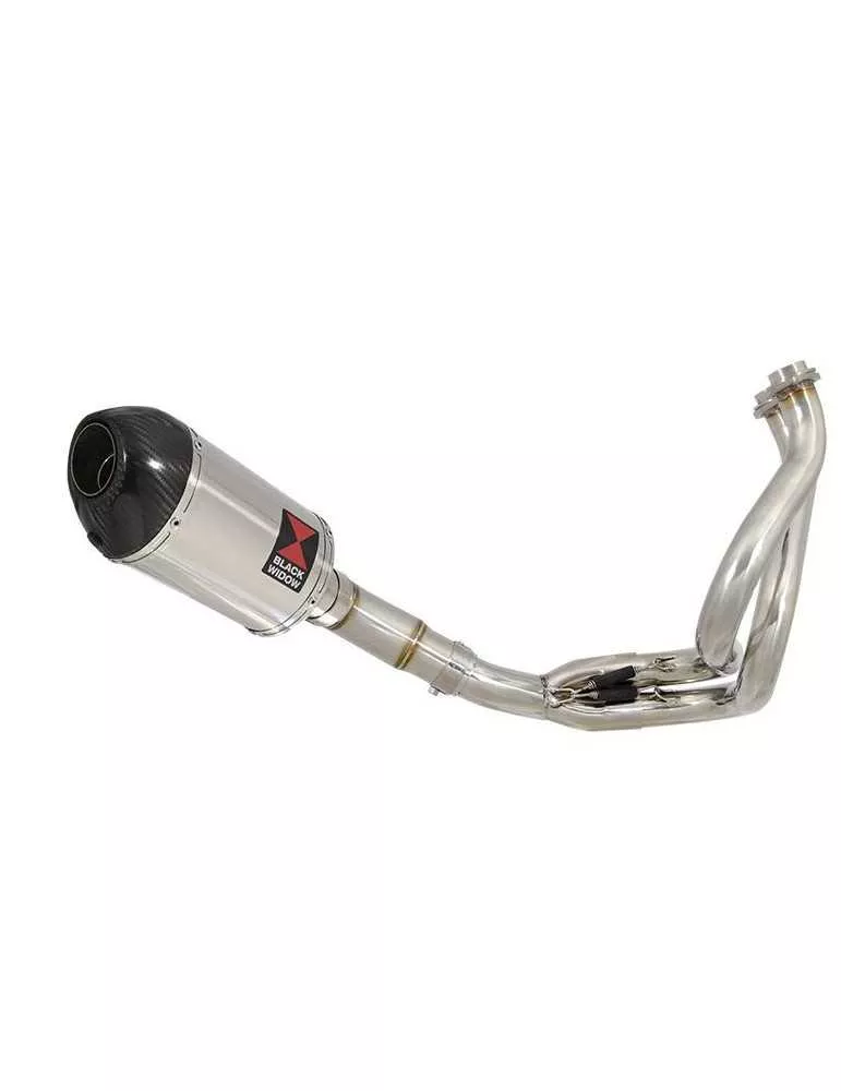 KLE 650 VERSYS 2007-2014 De Cat Ligne complètes + Ovale Silencieux En Inox + En Carbone Tip 200mm