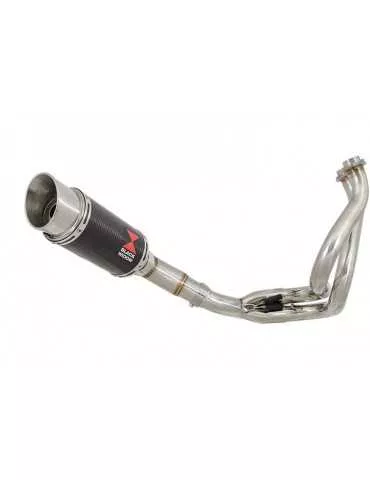 KLE 650 VERSYS 2007-2014 De Cat Ligne complètes + Rond En Carbone Silencieux 200mm