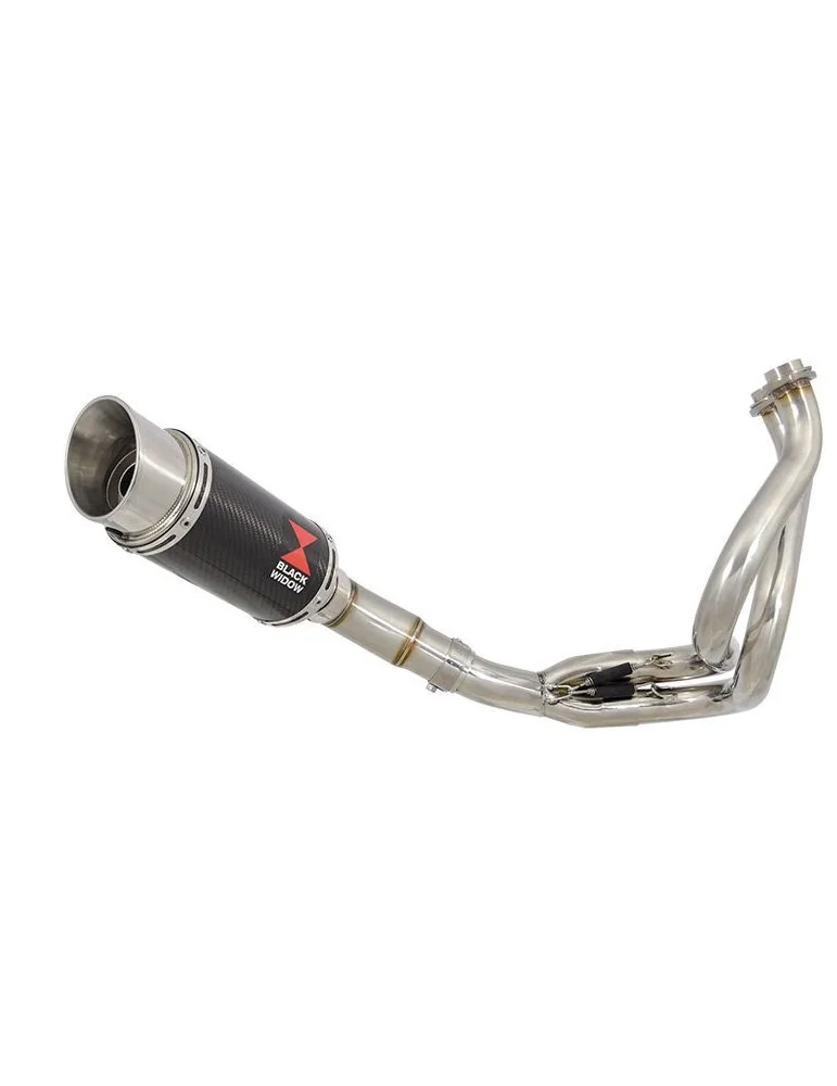 KLE 650 VERSYS 2007-2014 De Cat Ligne complètes + Rond En Carbone Silencieux 200mm