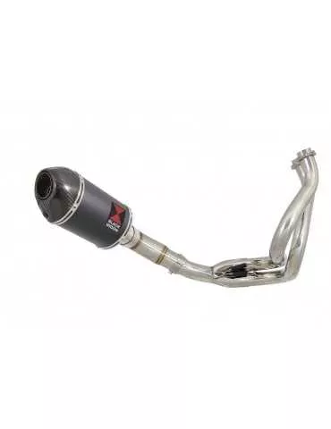 KLE 650 VERSYS 2015 - 2017 De Cat Ligne complètes + Ovale Black Stainless + Carbon Silencieux 200mm