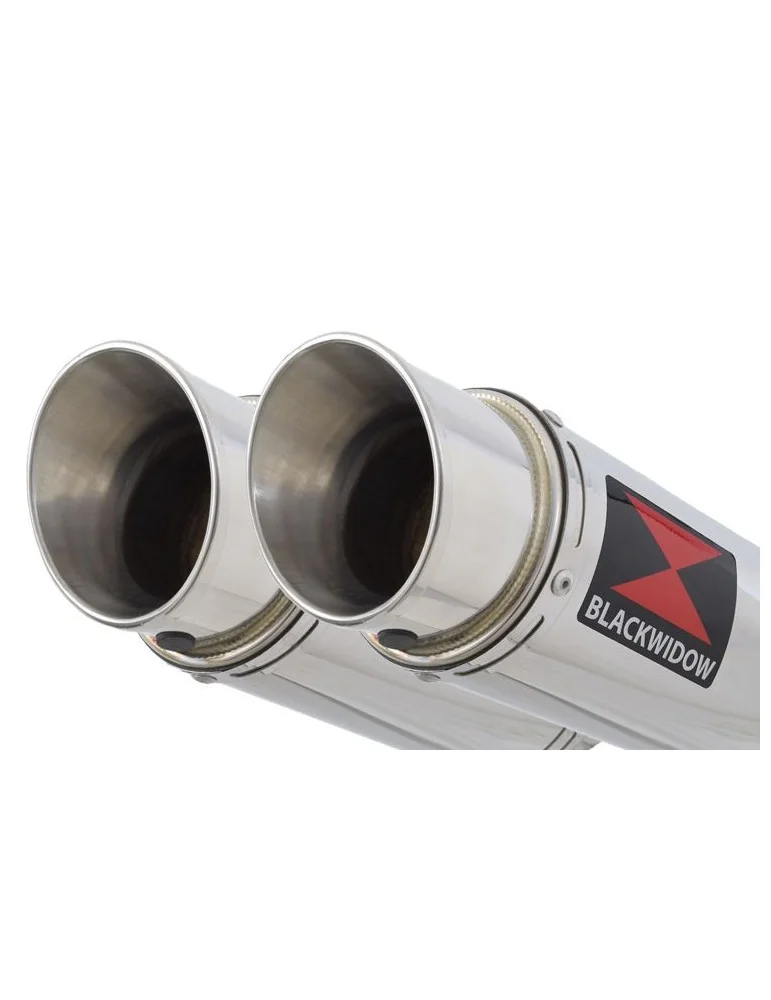 GPZ 500 S (EX500) 2-2 Exhaust Silencieux Kit & Rond GP Style Silencieux En Inox 360mm