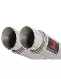 GPZ 500 S (EX500) 2-2 Exhaust Silencieux Kit & Rond GP Style Silencieux En Inox 360mm