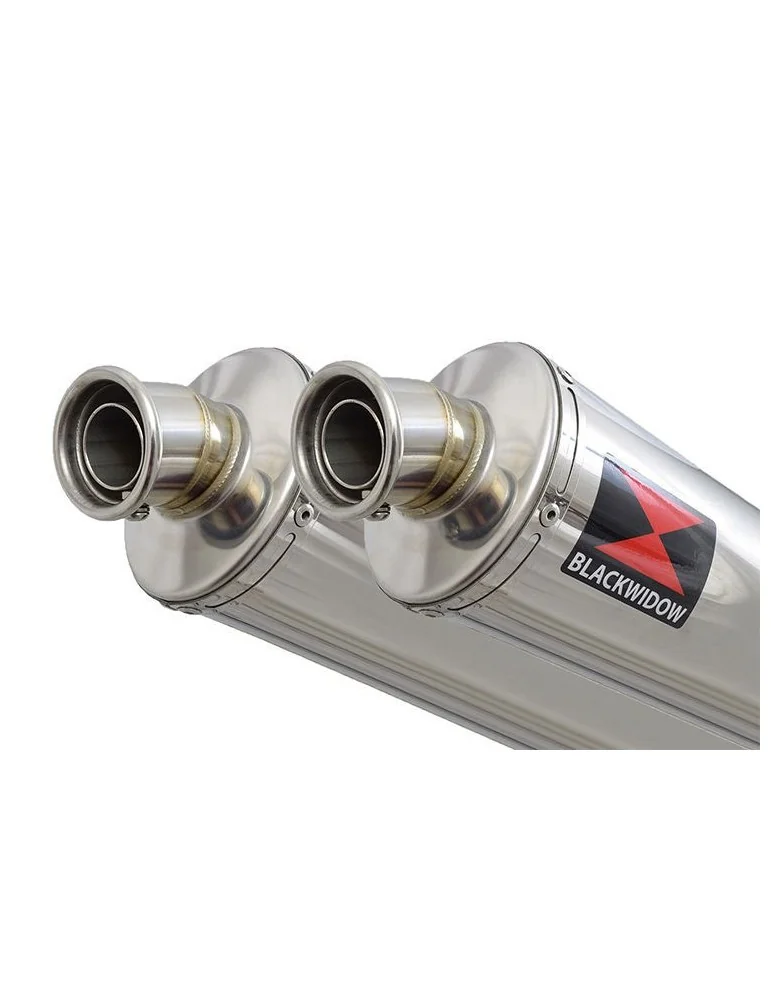 GPZ 500 S (EX500) 2-2 Exhaust Silencieux Kit & Rond Silencieux En Inox 300mm