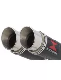 GPZ 500 S (EX500) 2-2 Exhaust Silencieux Kit & Silencieux GP Rond En Carbone 360mm