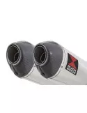GPZ 500 S (EX500) 2-2 Silencieux Kit & Silencieux Ovale En Inox + Carbone 200mm