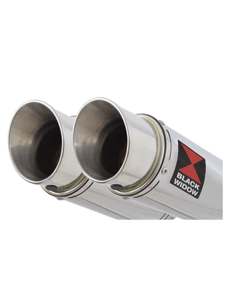 GPZ 500 (EX500) 2-2 Silencieux kit & Silencieux Rond En Inox 200mm