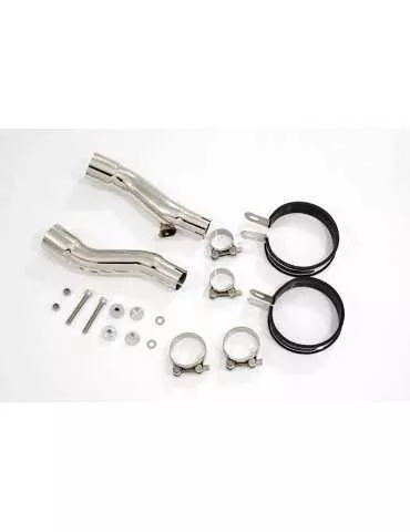 GPZ 500 (EX500) 2-2 Silencieux Kit & Silencieux Rond En Carbone 200mm