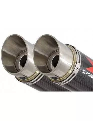 KAWASAKI GPZ1100 GPZ 1100 4-2 Ligne complète & Silencieux GP Rond En Carbone 360mm