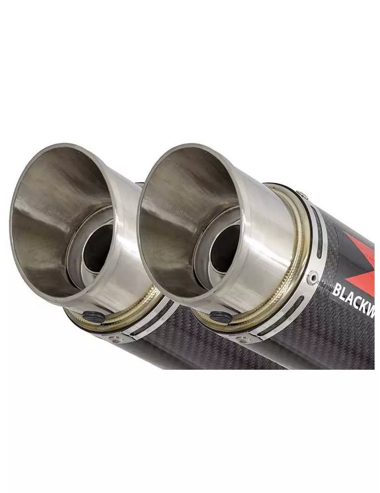KAWASAKI GPZ1100 GPZ 1100 4-2 Ligne complète & Silencieux GP Rond En Carbone 360mm