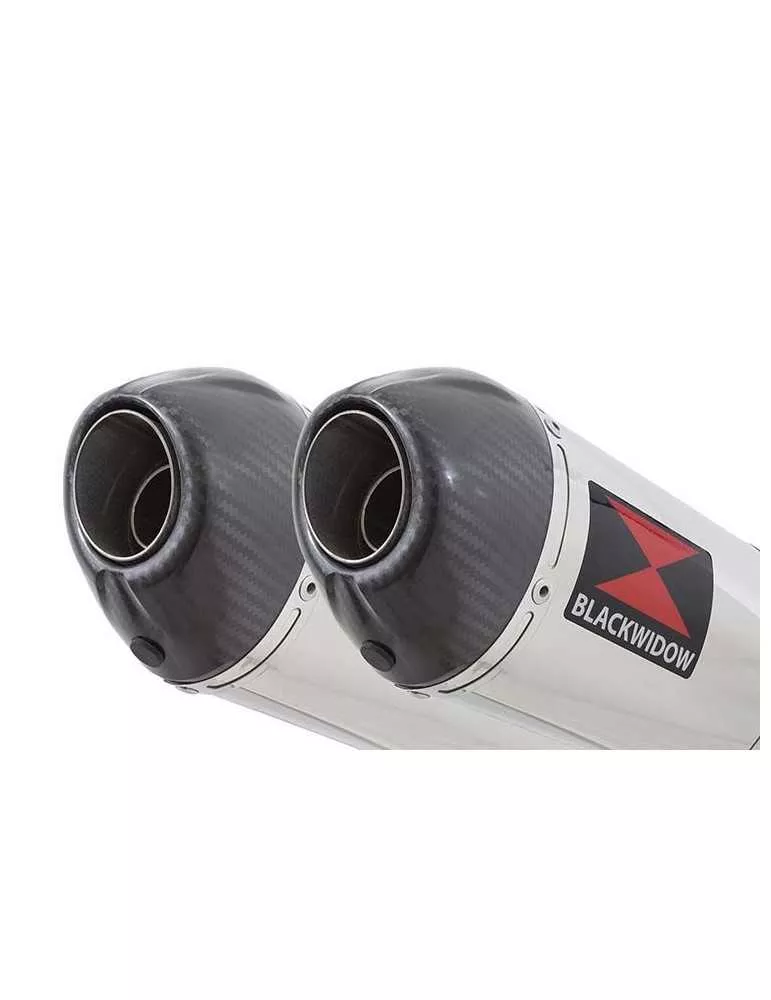 KAWASAKI GPZ1100 GPZ 1100 4-2 Ligne complète & Silencieux Ovale En Inox + Carbone 400mm