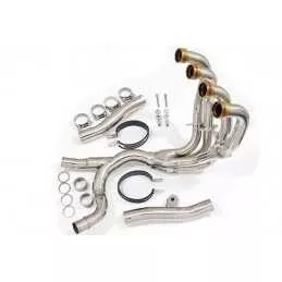 KAWASAKI GPZ1100 GPZ 1100 4-2 Ligne complète & Silencieux Rond Noir En Inox 400mm