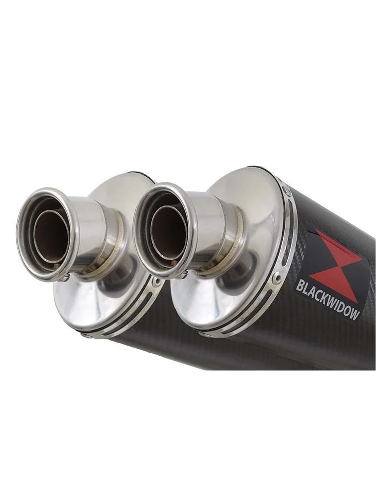 KAWASAKI GPZ1100 GPZ 1100 4-2 Ligne complète & Silencieux Ovale En Carbone 400mm