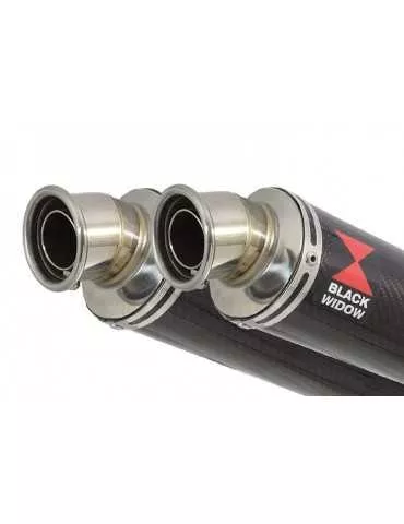 KAWASAKI GPZ1100 GPZ 1100 4-2 Ligne complète & Silencieux Rond En Carbone 350mm