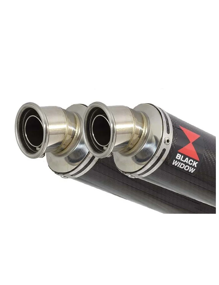 KAWASAKI GPZ1100 GPZ 1100 4-2 Ligne complète & Silencieux Rond En Carbone 350mm