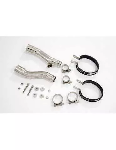 GPZ 500 (EX500) 2-2 Silencieux Kit & Silencieux Ovale En Carbone + Carbone 200mm