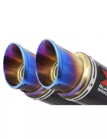 KAWASAKI GPZ1100 GPZ 1100 4-2 Ligne complète & Silencieux GP Rond En Carbone + Canule en Inox Anodisé 230mm