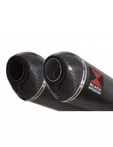 KAWASAKI GPZ1100 GPZ 1100 4-2 Ligne complète & Silencieux Ovale En Carbone + Canule en Carbone 200mm