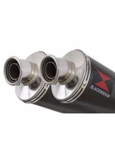 KAWASAKI GPZ1100 GPZ 1100 4-2 Ligne complète & Silencieux Ovale En Carbone 300mm