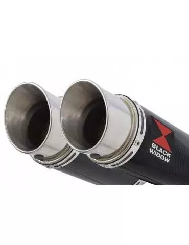 KAWASAKI GPZ1100 GPZ 1100 4-2 Ligne complète & Silencieux Rond En Carbone 200mm