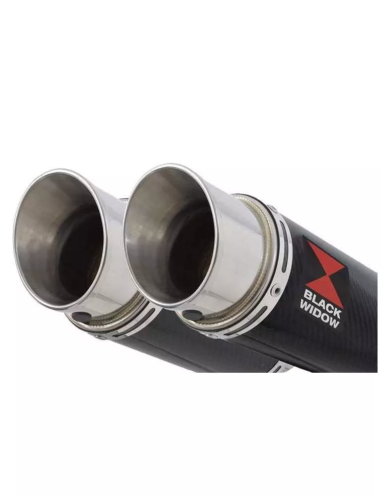 KAWASAKI GPZ1100 GPZ 1100 4-2 Ligne complète & Silencieux Rond En Carbone 200mm