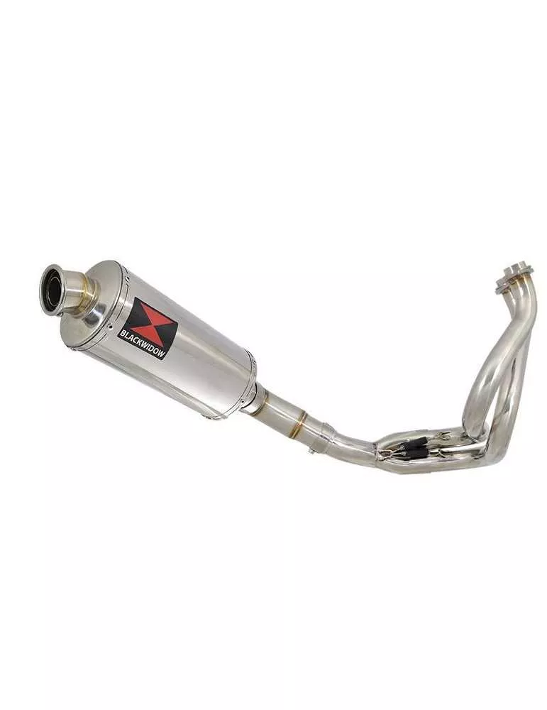 Kawasaki ER-6N ER-6F ER650 2005-2011 Passage Bas Decata Ligne complète + Silencieux Ovale En Inox 300mm